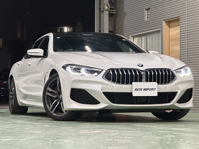 BMW 8シリーズ 840d xDrive ｸﾞﾗﾝｸｰﾍﾟ Mｽﾎﾟｰﾂ ﾊﾟﾉﾗﾏSR ﾚｻﾞｰﾗｲﾄ ACC harman/kardon 茶革 ﾊﾟﾜｰｼｰﾄ 前後ﾋｰﾀｰ 前ﾍﾞﾝﾁﾚｰﾀｰ ﾅﾋﾞ TV 全周ｶﾒﾗ Mｽﾎﾟｰﾂ19AW