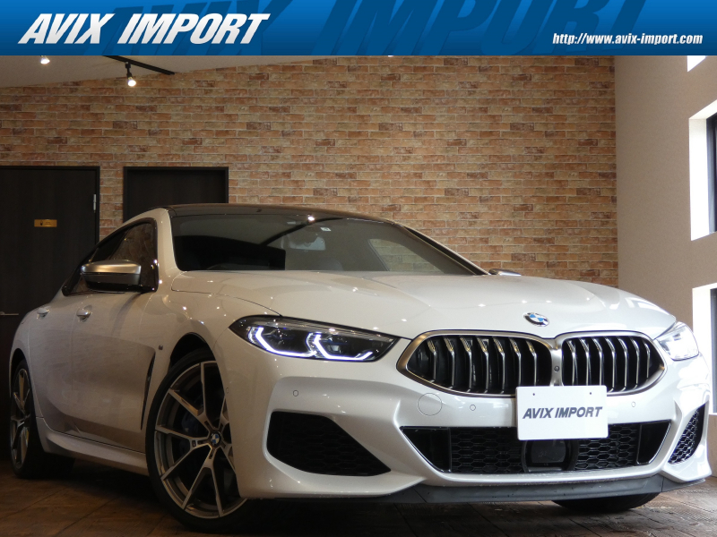 BMW 8シリーズ M850i xDrive ｸﾞﾗﾝｸｰﾍﾟ V8ﾀｰﾎﾞ 禁煙 ﾊﾟﾉﾗﾏSR 黒紺革 全席ｼｰﾄﾋｰﾀｰ ﾍﾞﾝﾁﾚｰｼｮﾝ 3Dﾋﾞｭｰ HDDﾅﾋﾞ TV  ACC PDC HUD ｺﾝﾌｫｰﾄｱｸｾｽ ｿﾌﾄｸﾛｰｽﾞﾄﾞｱ harman/kardon BMWﾚｰｻﾞｰﾗｲﾄ 純正20AW