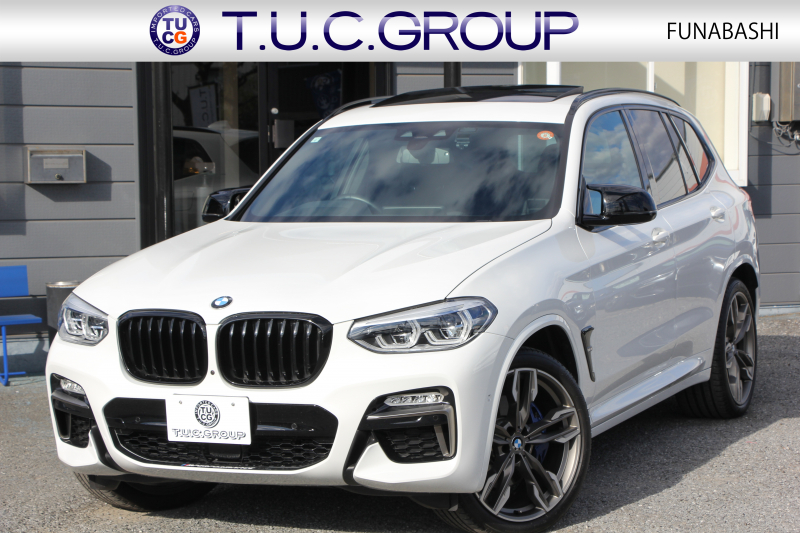 BMW X3 M40d ｾﾚｸﾄP 326馬力 3.0Lﾃﾞｨｰｾﾞﾙﾀｰﾎﾞﾊﾟﾉﾗﾏｻﾝﾙｰﾌ 全席ﾋｰﾀｰ黒革  ﾊｰﾏﾝｶｰﾄﾞﾝｻｳﾝﾄﾞHUD ﾘｱｼｰﾄ可倒調整 専用21AW Mｽﾎﾟｰﾂﾃﾞﾌ&ﾌﾞﾚｰｷ 追従ACC ｽﾃｱﾘﾝｸﾞｻﾎﾟｰﾄ ﾀｯﾁ画面HDDﾅﾋﾞTV 360度ｶﾒﾗ ｱﾝﾋﾞｴﾝﾄﾗｲﾄ 電動ﾄﾗﾝｸ 2年保証