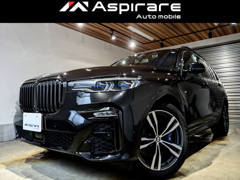 BMW X7 xDrive40d M Sport　2列目コンフォートシート　ハーマンカードン　ブラックメリノレザー　シートベンチレーション　ソフトクローズドア　HUD　21インチアルミホイール　ブラックグリル　ワンオーナー　