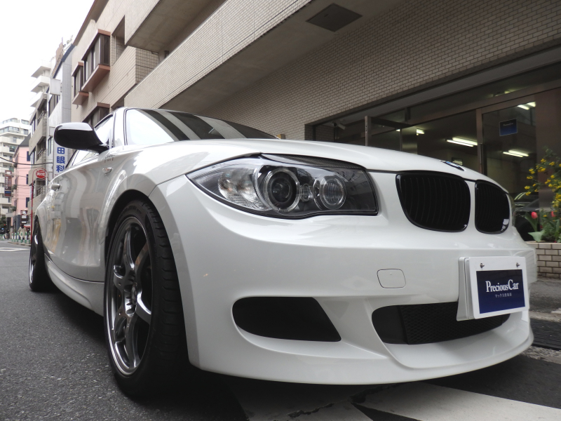 BMW 1シリーズ E82 135i Coupe M-Sports STudie-CustomMade 6AT AlpineWhiteⅢRedleather⁻Interior RAYS18AW built-inGarage