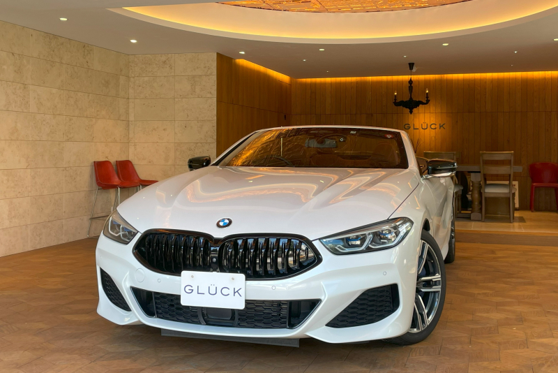 BMW 8シリーズ 840d xドライブ カブリオレMスポーツ 4WD　電動ソフトトップ hurman/kardon シートヒーター＆ベンチレーション クラフテッドクリスタルフィニッシュ BMWレーザーライト